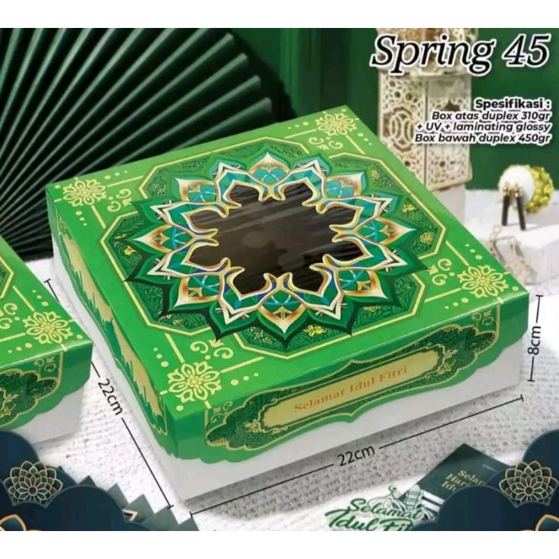 

Spring45 Box Lebaran 22x22x8 cm | Box Bolu Lebaran Box Lebaran Idul Fitri