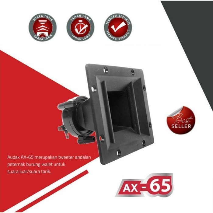 Tweter Audax Ax 65 / Ax65 / AX-65 – SOLDER ELKO KABEL