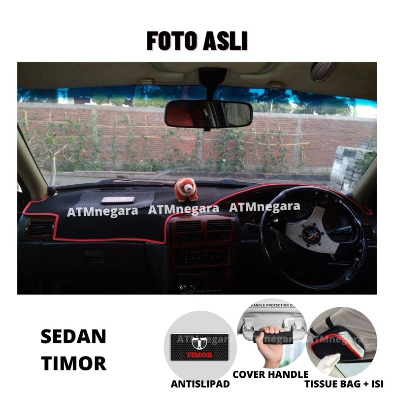 1Nakasainya - Cover Dashboard Sedan Timor Alas Dasbor Premium Pelindung Interior Mobil