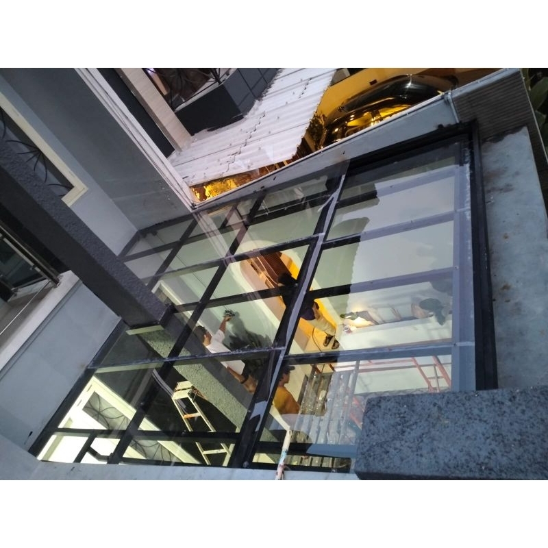 Kanopi Geser Void /Kanopi buka Tutup/Solarflat/Kaca