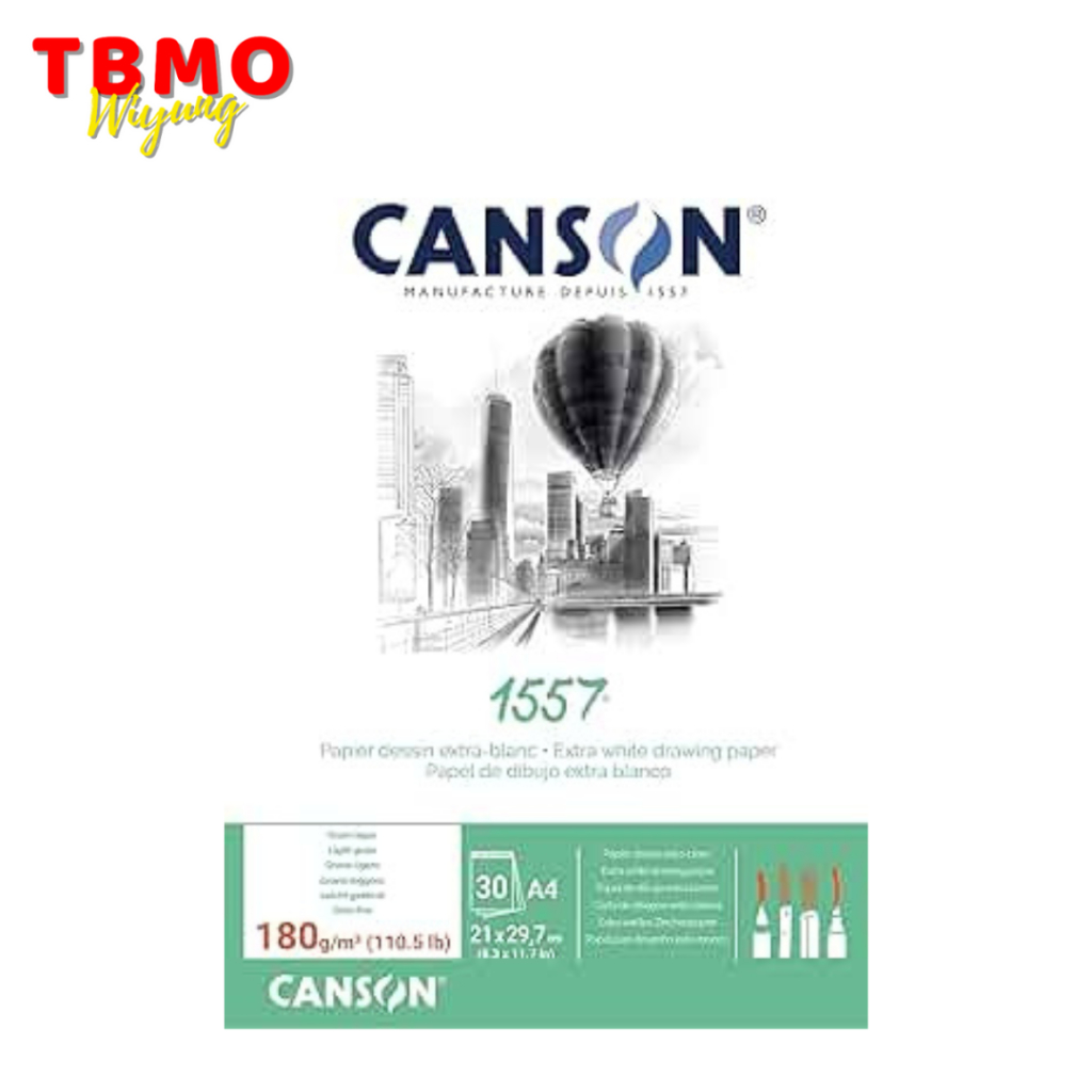 

TBMO Canson 1557-JA Drawing 30 Sheets A4 180gsm 204127414