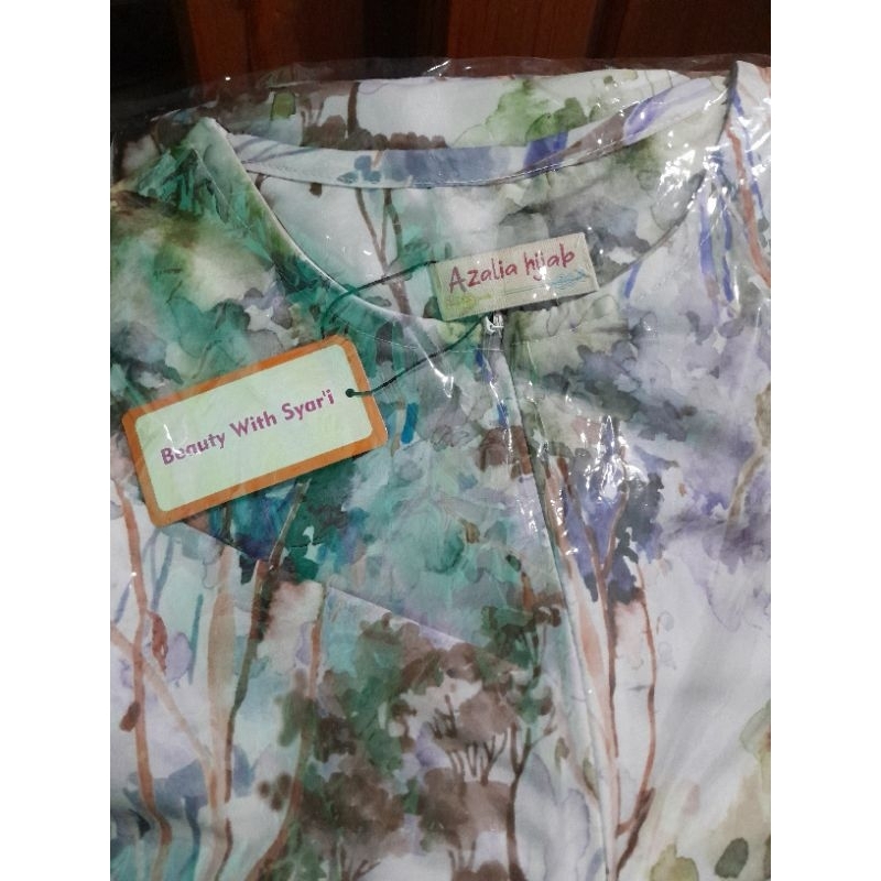 (new)Gamis Quen silk by Azalia Hijab