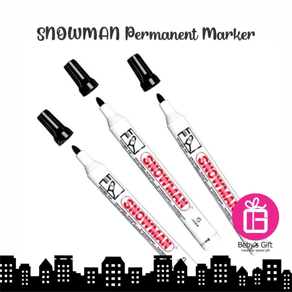 

Snowman Permanent Marker Hitam