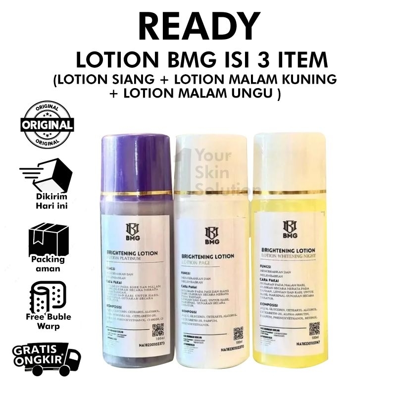 READY BMG LOTION WHITENING DOSTING BPOM BMG SKINCARE BMG ORIGINAL BMG LOTION ANGGUR ECER HB MALAM EC