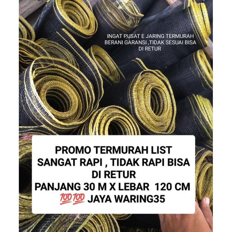 PROMO... WARING PANJANG 30M X LEBAR 120CM TERMURAH