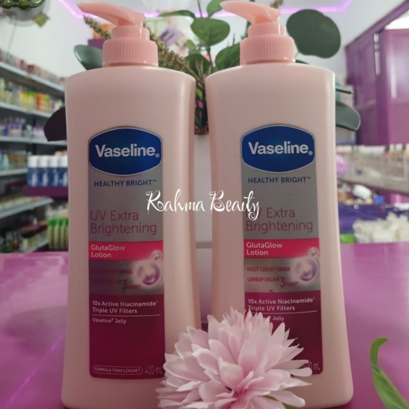 VASELINE BODY LOTION HEALTHY BRIGHT 400ML / vaseline body kotion aloevera 400ml / vaseline 400ml