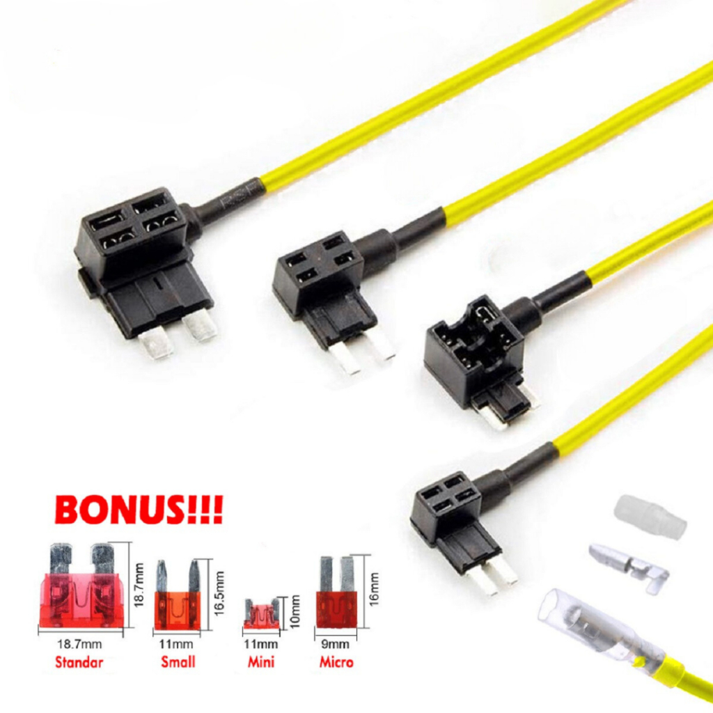 Fuse Sekring Kabel Jumper Tap Konektor Standar Small Mini Low Profile Micro 2 Holder Sikring Fuse