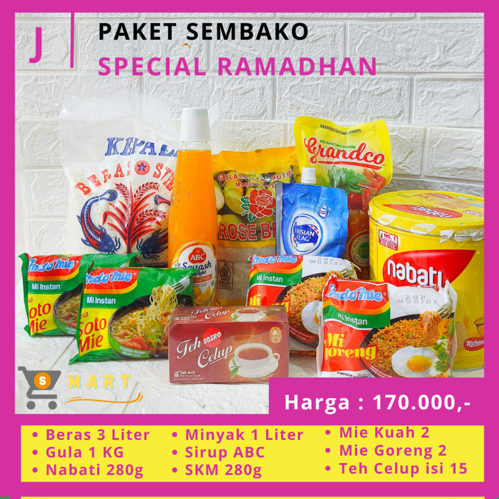 

Paket Sembako Ramadhan J / Paket Sembako Murah / Sirup ABC