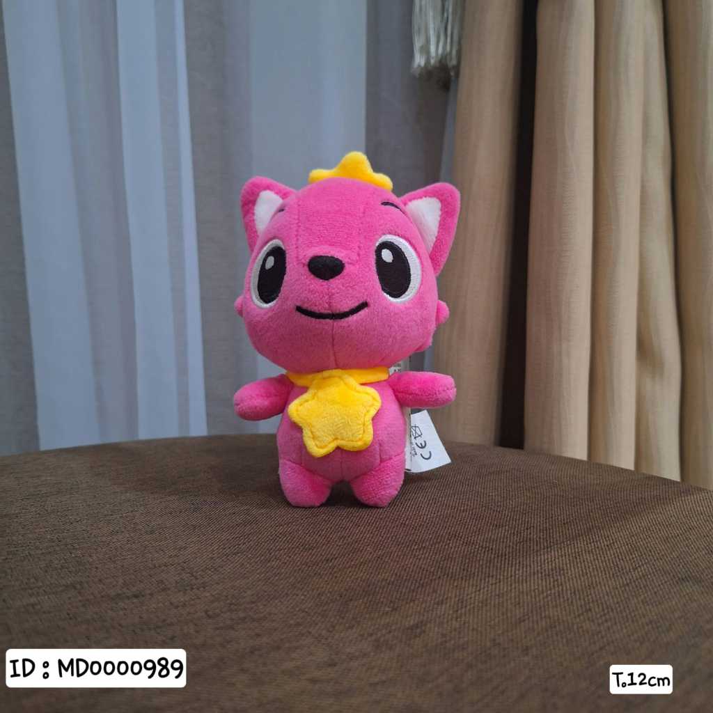 Boneka Pinkfong Kecil Rubah Pink Fong Original Cantik Lucu Gantungan