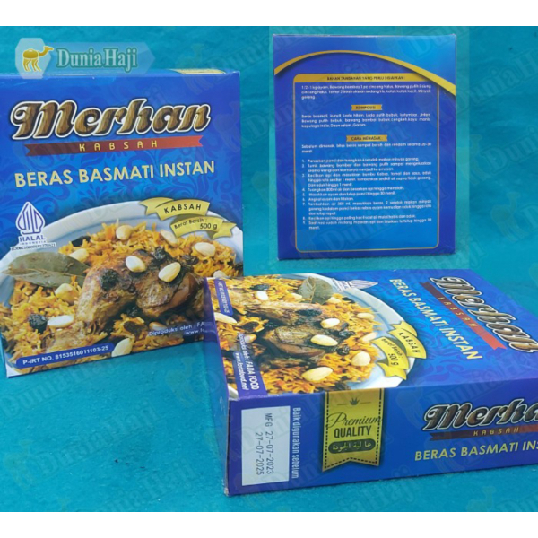 

Dijual Merhan Nasi Mandi Kabuli Biryani Kabsa 500gr Paket Beras Basmati Bumbu - NASI KABSAH Murah