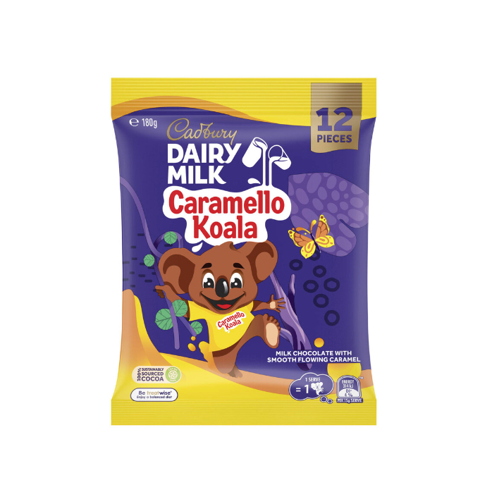 

Cadbury Dairy Milk Chocolate Caramello Koala Sharepack 12 Pack | 180g Australia