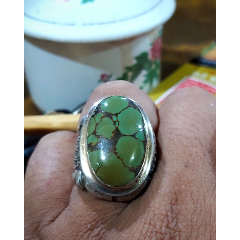 HQ NATURAL TURQUOISE - PIRUS HUBEI - XINJIANG - TELUR ASIN-TOSKA BIRU-HIJAU URAT EMAS-KARAKTER MATRI