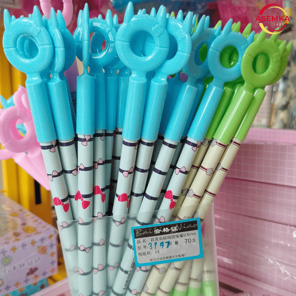 

Bolpen Variasi - Lingkaran bertanduk cute - Bolpen Variasi 10pcs
