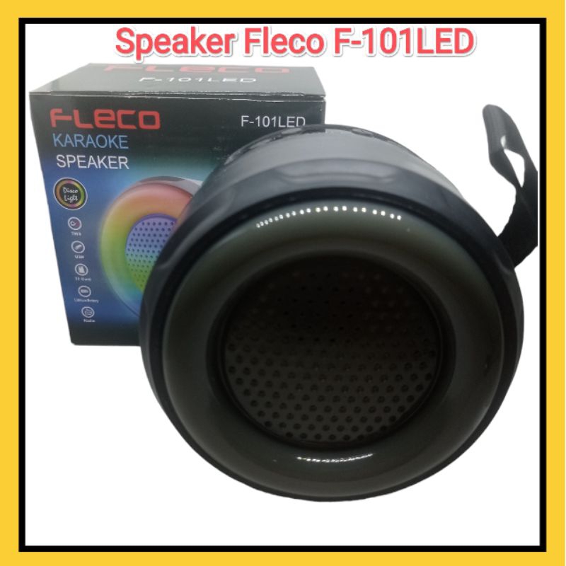 SH_27 Speaker Bluetooth Mini Fleco F-101LED Extra Bass / Mini Box Musik Fleco RGB Super Bass