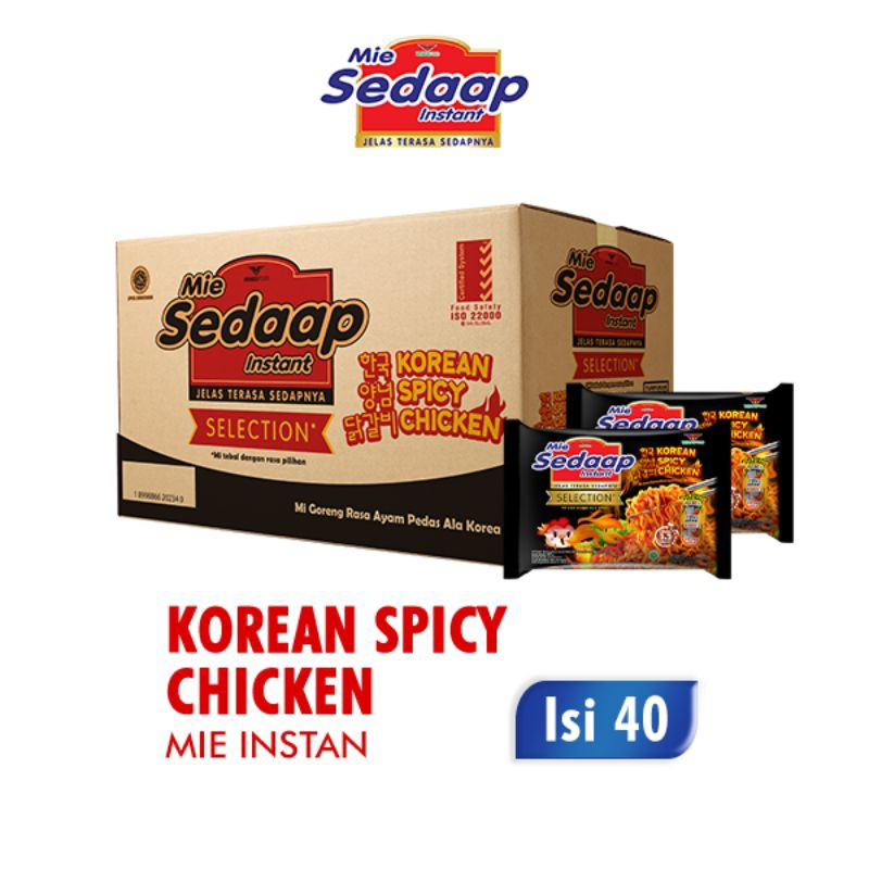 

Mie Sedaap Instan Korean Spicy Chicken 1 Dus/Karton