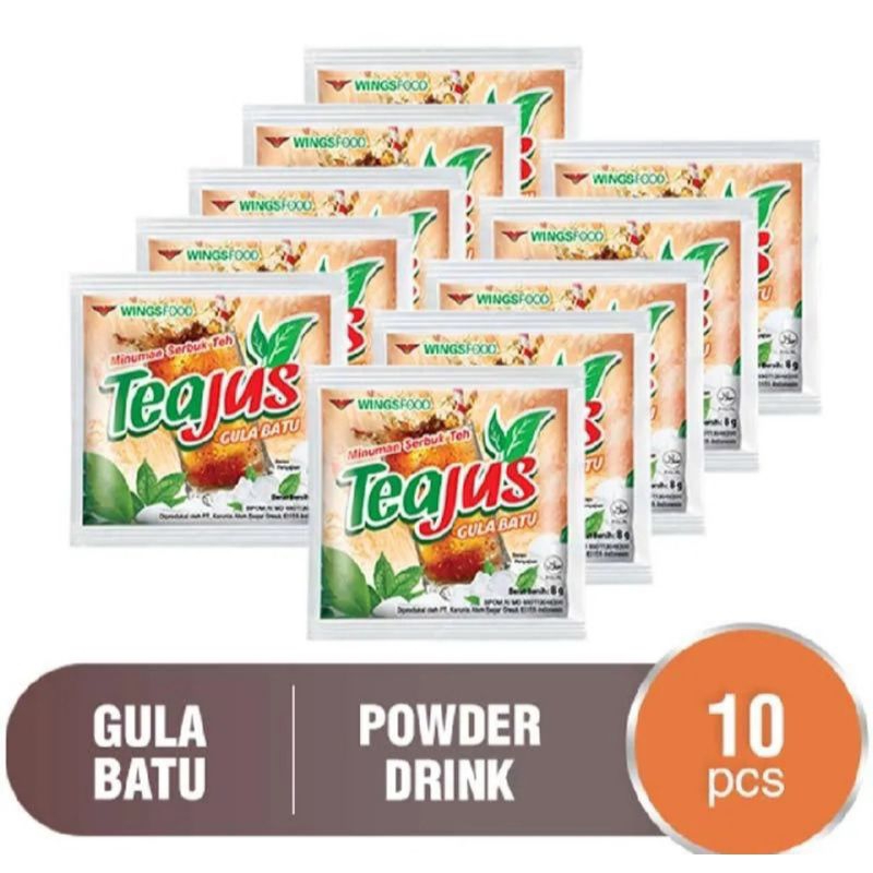 Teh jus gula batu 1 renceng 10pcs
