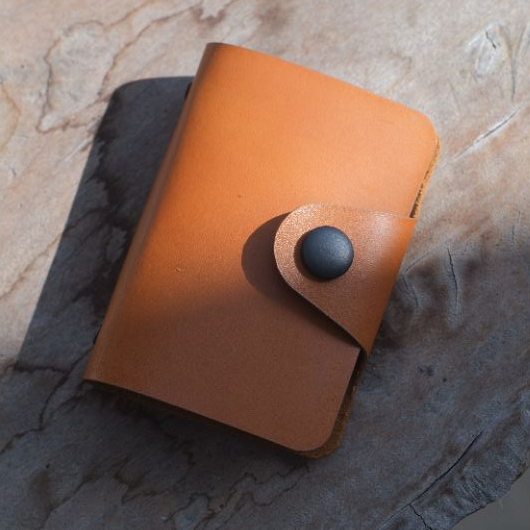 Dompet Kartu Nama, KTP, ATM, dan identitas lainnya/ Leather Card Holder/ Bisa custom