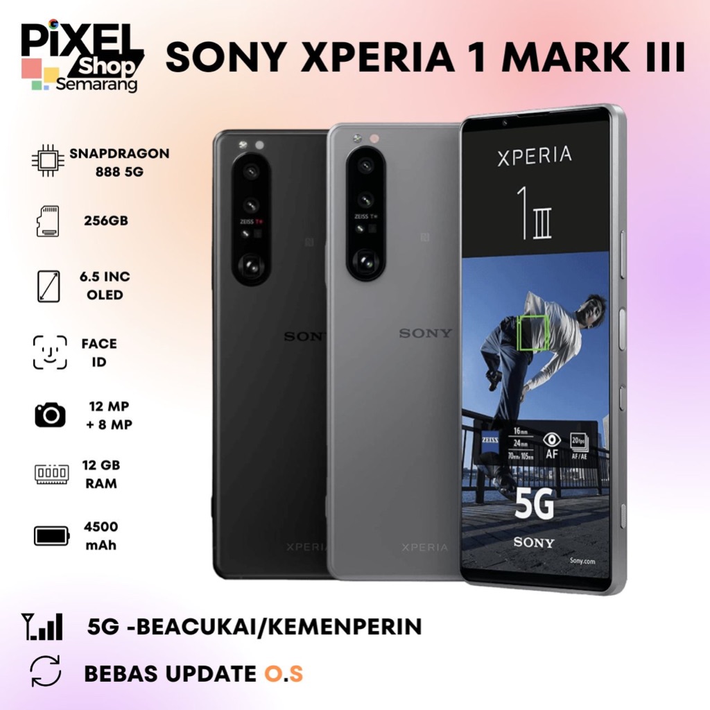 Sony Xperia 1 Mark iii 12/256GB Super Mulus Istimewa Bergaransi Spesifikasi Gahar