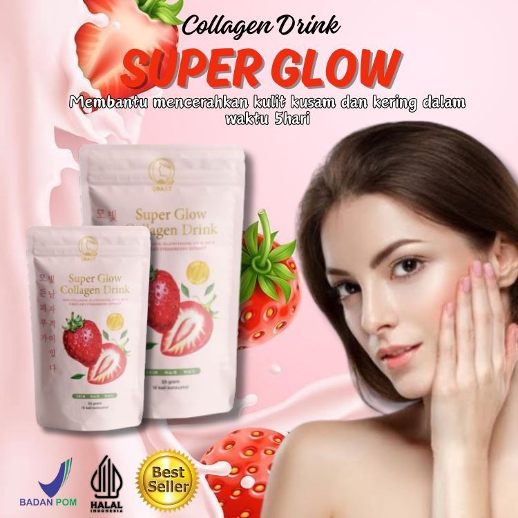 Super Glow Collagen Drink Minuman Pemutih Badan Cepat Permanen | Suplemen Pemutih Kulit | Suntik Put