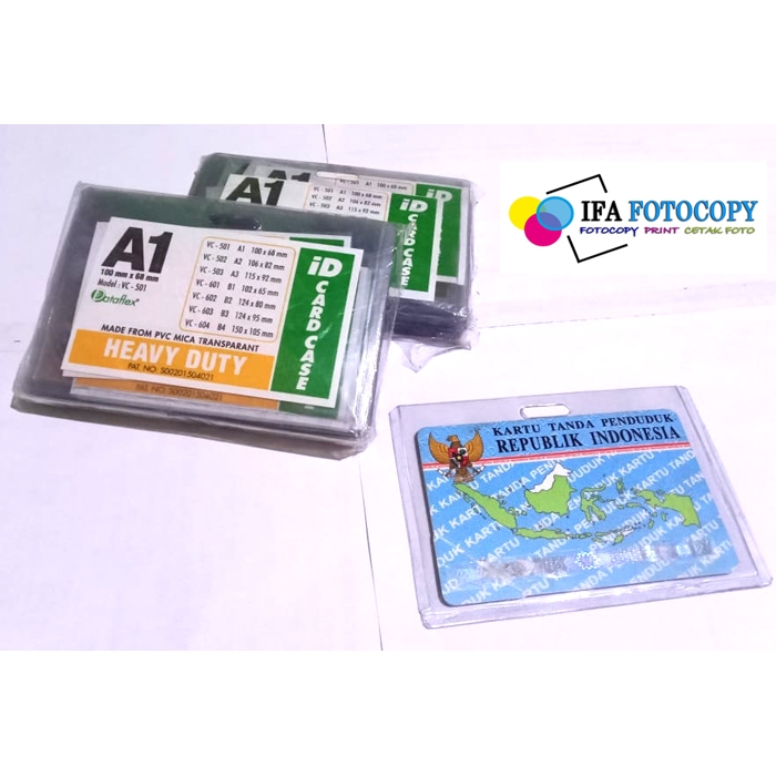 

( 20 Pcs) Plastik Mika ID Card Tebal OCI A1 Tempat Kartu Nama