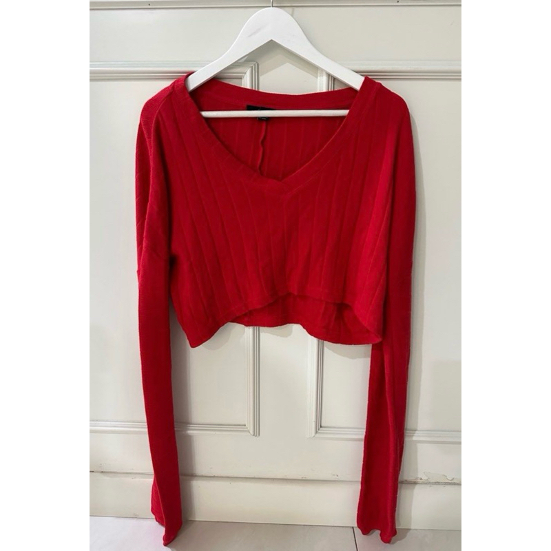 Sweater merah / forever 21 sweater