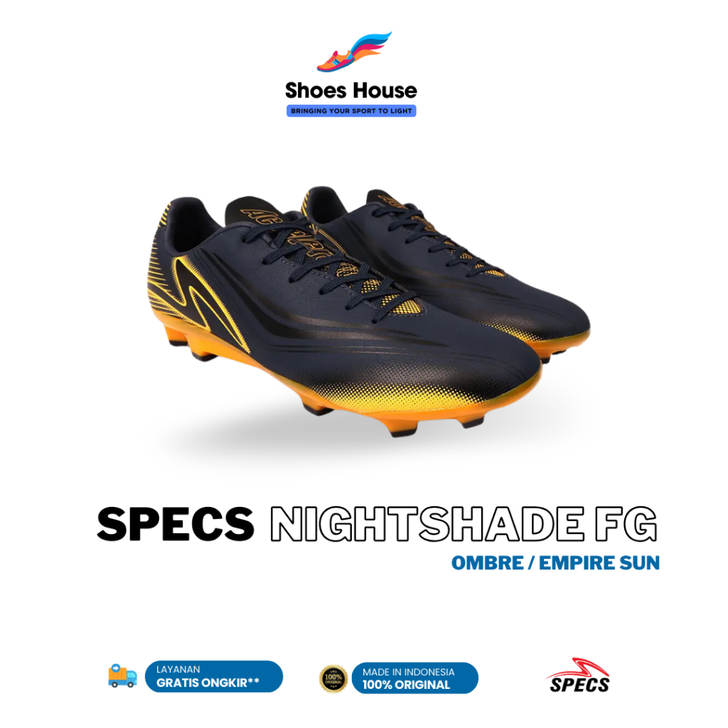 Sepatu Sepak Bola SPECS Nightshade FG - Ombre / Empire Sun [ Sepatu Original Specs 100% ]