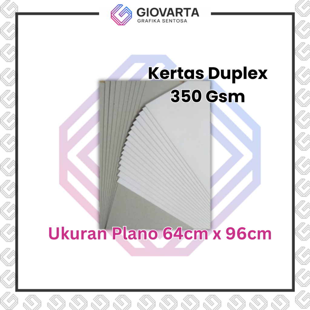 

Kertas Duplek 350 Gsm Ukuran Plano 64cm x 96cm