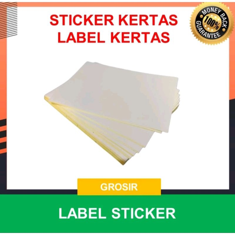 kertas stiker label kertas