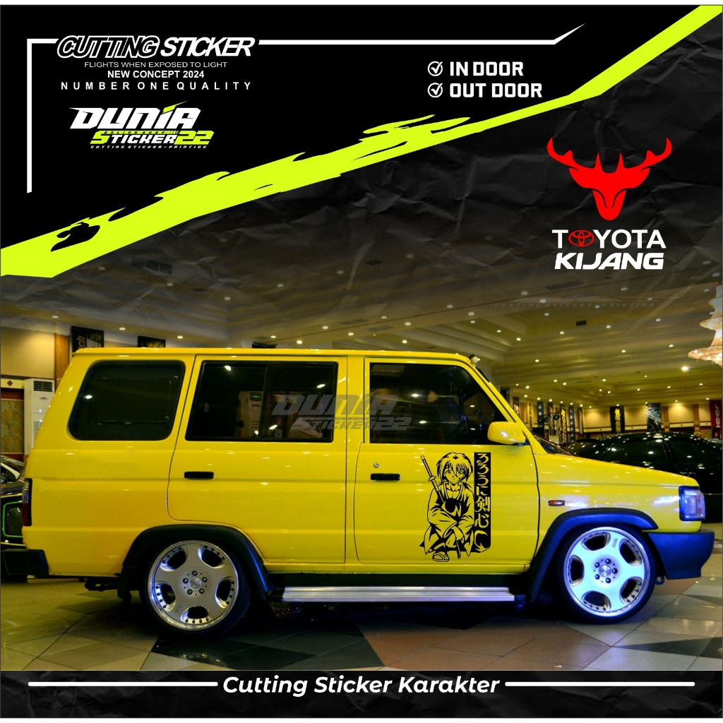 Sticker Cutting Mobil Motif Samurai  X / Sticker Cutting Body Mobil Motif Samurai X  /Sticker Cuttin