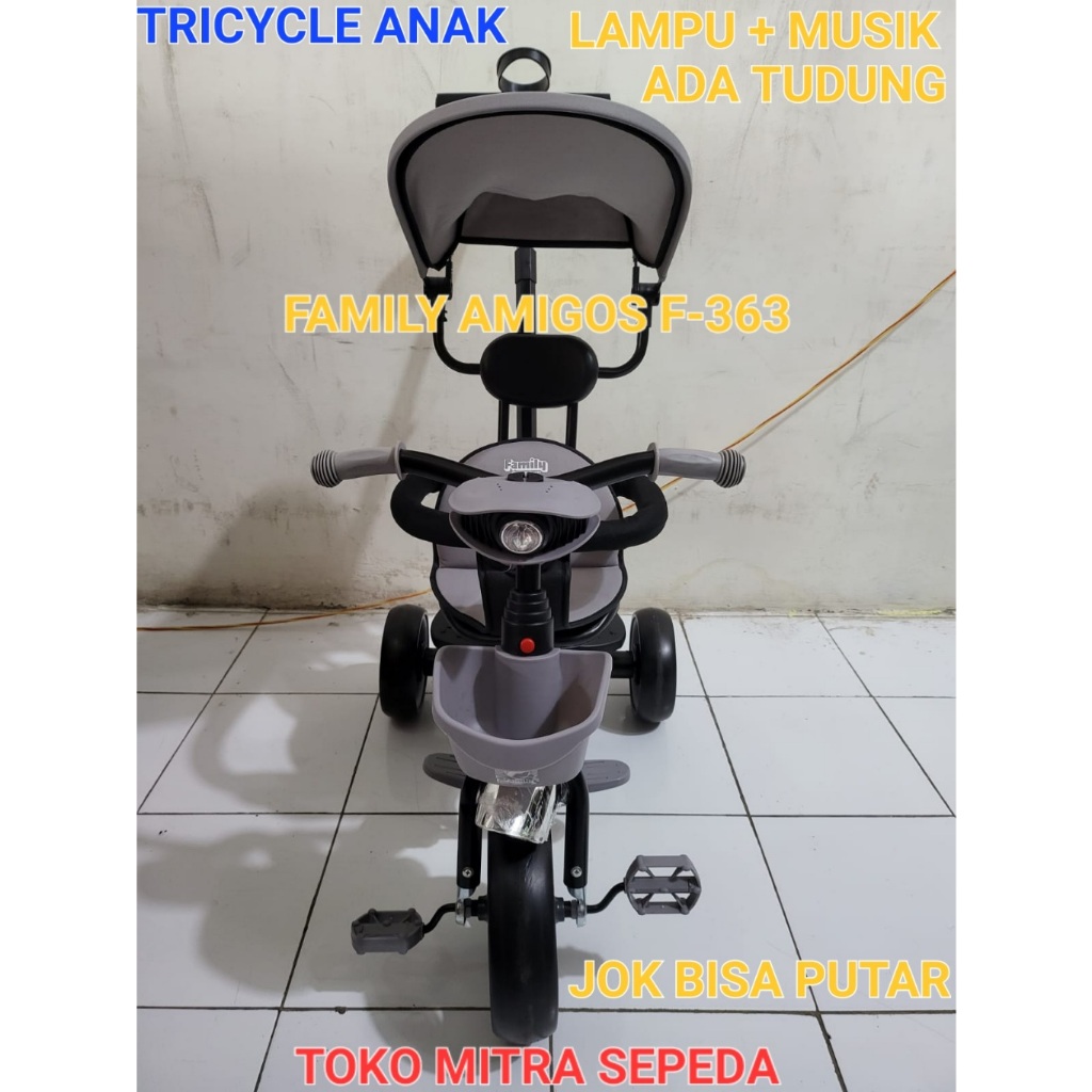 Sepeda Roda 3 Family Amigos F-363 Bahan Premium