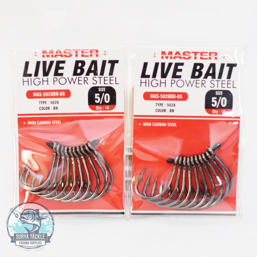 Master Korea Live Bait Sz. 5/0 Qty 10pcs / HOOK PANCING