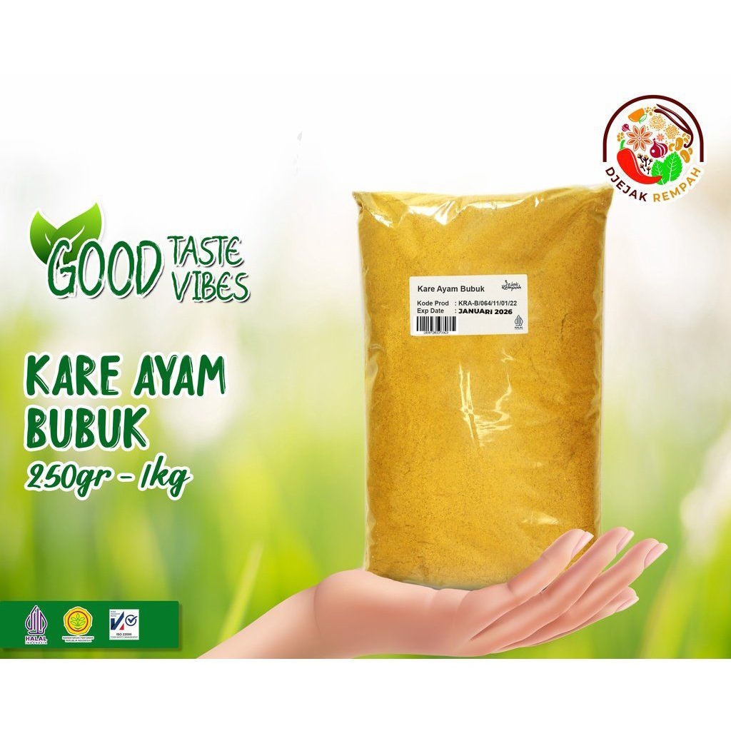 

Kare Ayam Bubuk/Chiken Curry Powder Seasoning (Kemasan 100 Gr - 500 Gr)