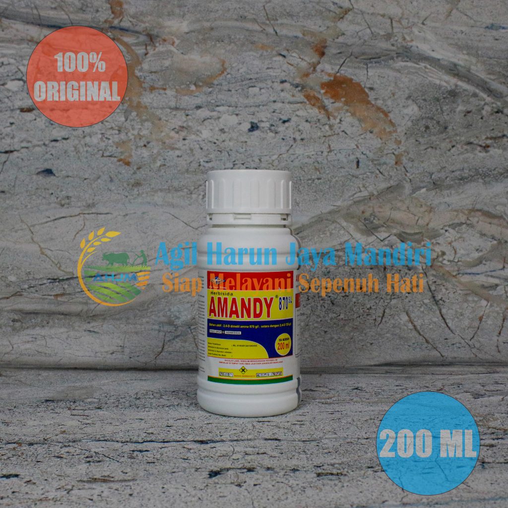 HERBISIDA AMANDY 870 SL 200 ML HERBISIDA SELEKTIF PADI PEMBASMI RUMPUT DAN GULMA