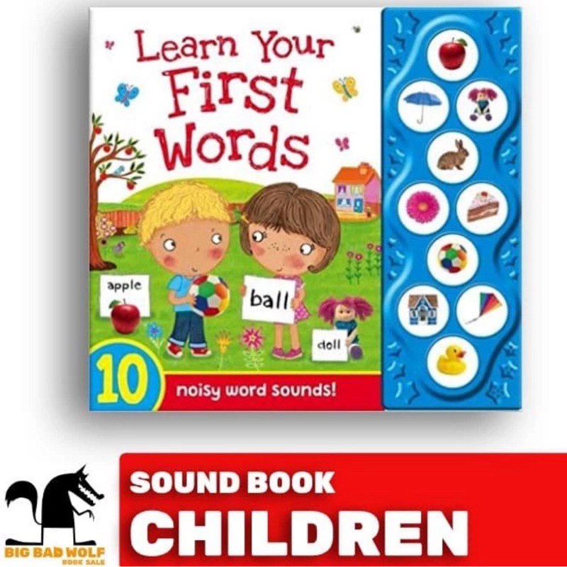 Buku Anak First Sound Learning Book : Learn Your First Words / Preloved