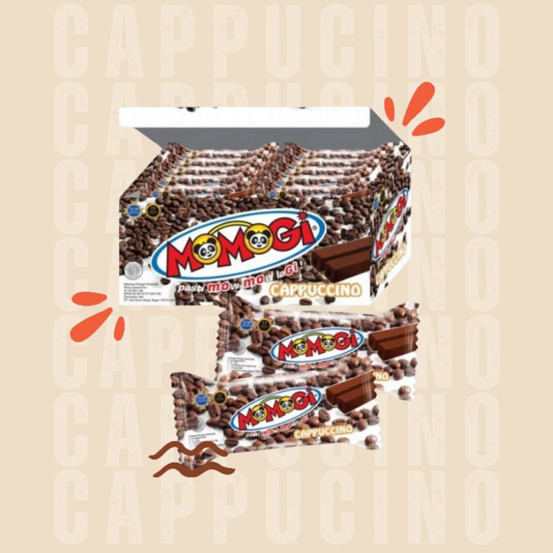 

MOMOGI SNACK CAPPUCCINO 1 BOX ISI 20 PCS