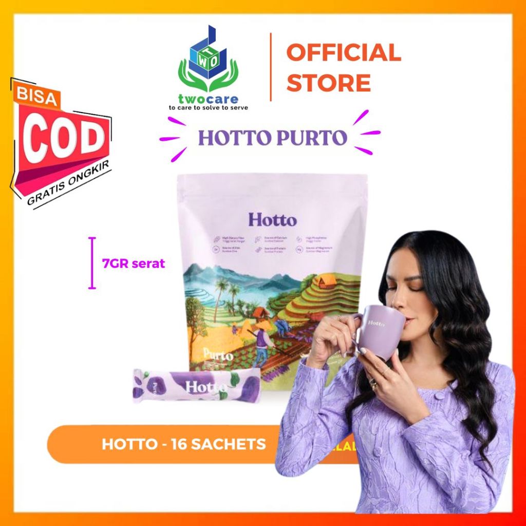 

Hotto Purto Multigrain with Purple Potato 1 Pouch Isi 16 Sachet Minuman Kesehatan