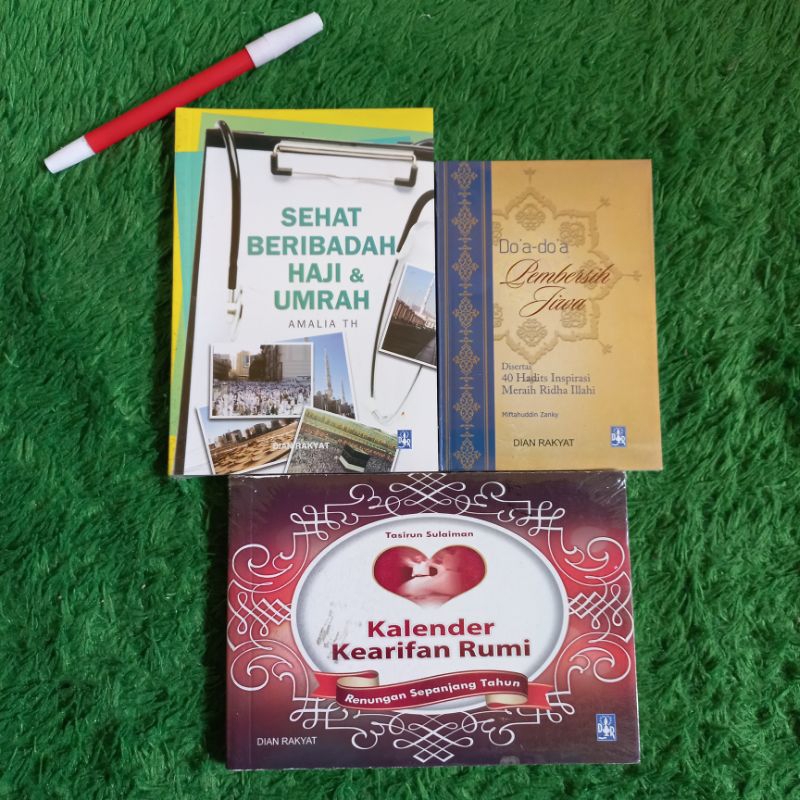 ORIGINAL BUKU BACAAN SEHAT BERIBADAH HAJI & UMRAH DOA-DOA PERBERSIH JIWA KALENDER KEARIFAN RUMI
