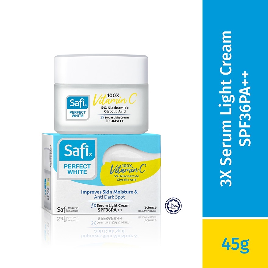 Safi Perfect White (Safi Malaysia) Krim Siang | Day Cream Anti Dark Spot Flek Hitam Bintik Hitam Bek