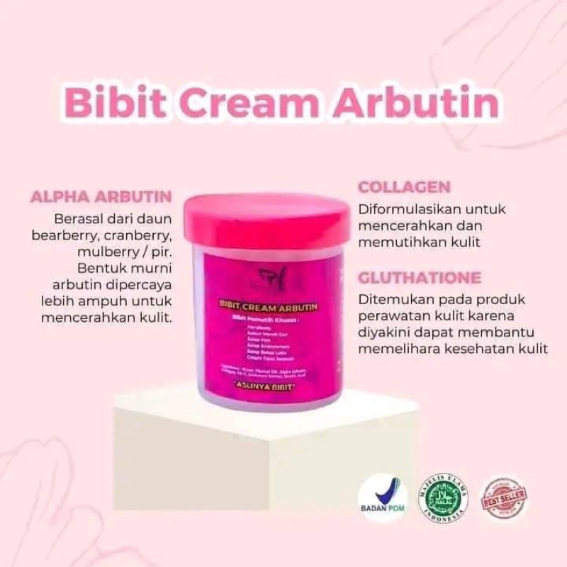 bibit cream arbutin BCA