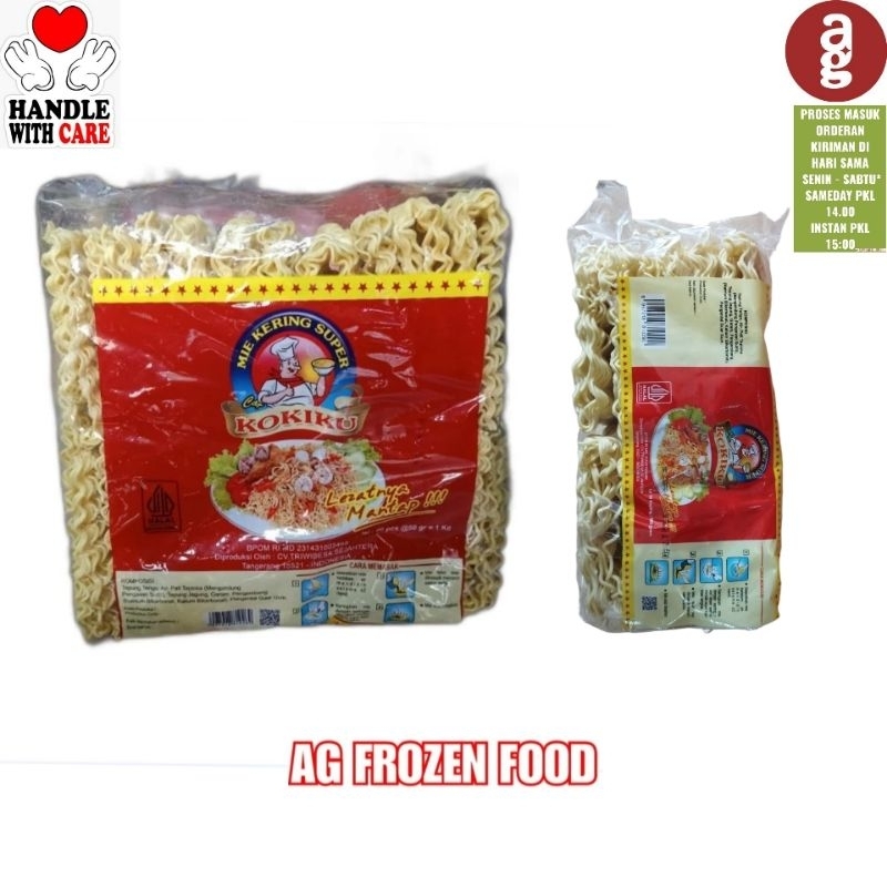 

Kokiku Mie kering Super (cocok untuk seblak) 500Gram & 1 kg