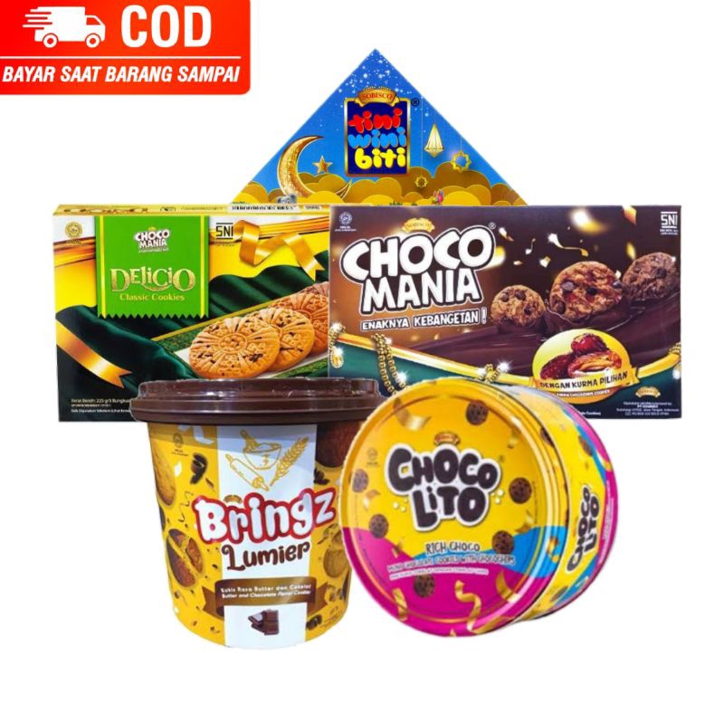 

(JAMBISTOREID) JAMBI LANGSUNG KIRIM Choco Mania All Varian Konimex Kue Kaleng Tini Wini Biti Choco Mania Delicio Kurma Bringz Lumier Choco Lito Jambi