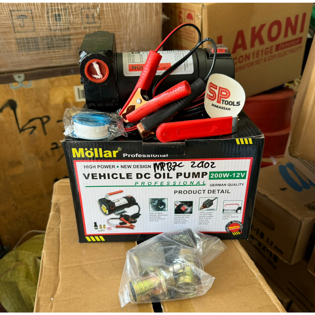 MESIN POMPA OLI MINYAK SOLAR PERTAMINI 1" 1 INCH 12V AKI MOLLAR