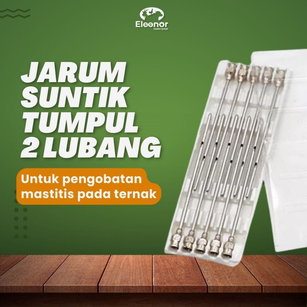 Jarum Mastitis Jarum Suntik Tumpul Reusable Pengobatan Mastitis Sapi Kambing Domba