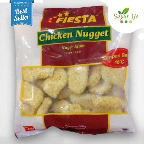 

Fiesta Chicken Nugget 500 Gram / Pack Fresh Frozen Daging Naget Ayam Segar HALAL