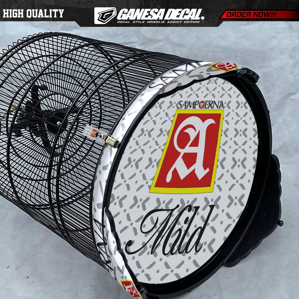 Stiker Decal Sangkar Burung Murai Kacer Tebok Bulat - Sticker Dekal Sangkar Murai Variasi Desain Rok