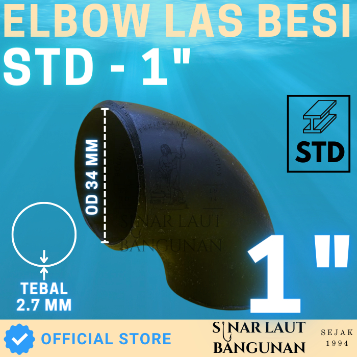 ELBOW BESI LAS 1 Inch STD