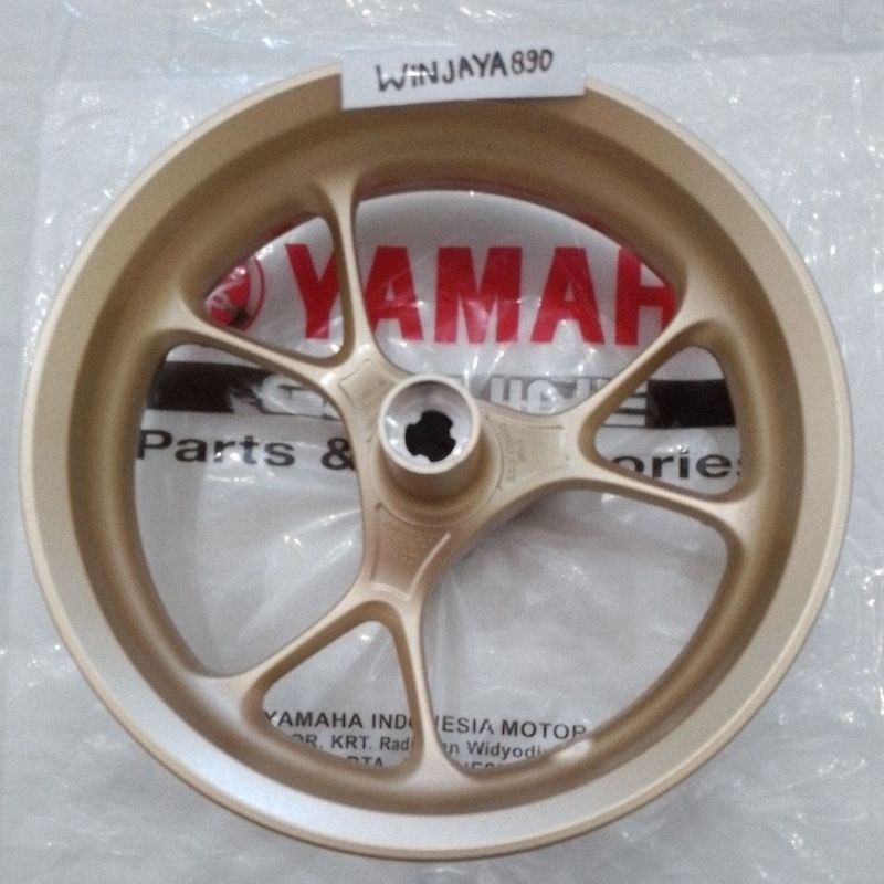 VELG PELEK RACING DEPAN ALL NEW NMAX WARNA GOLD ORIGINAL YAMAHA