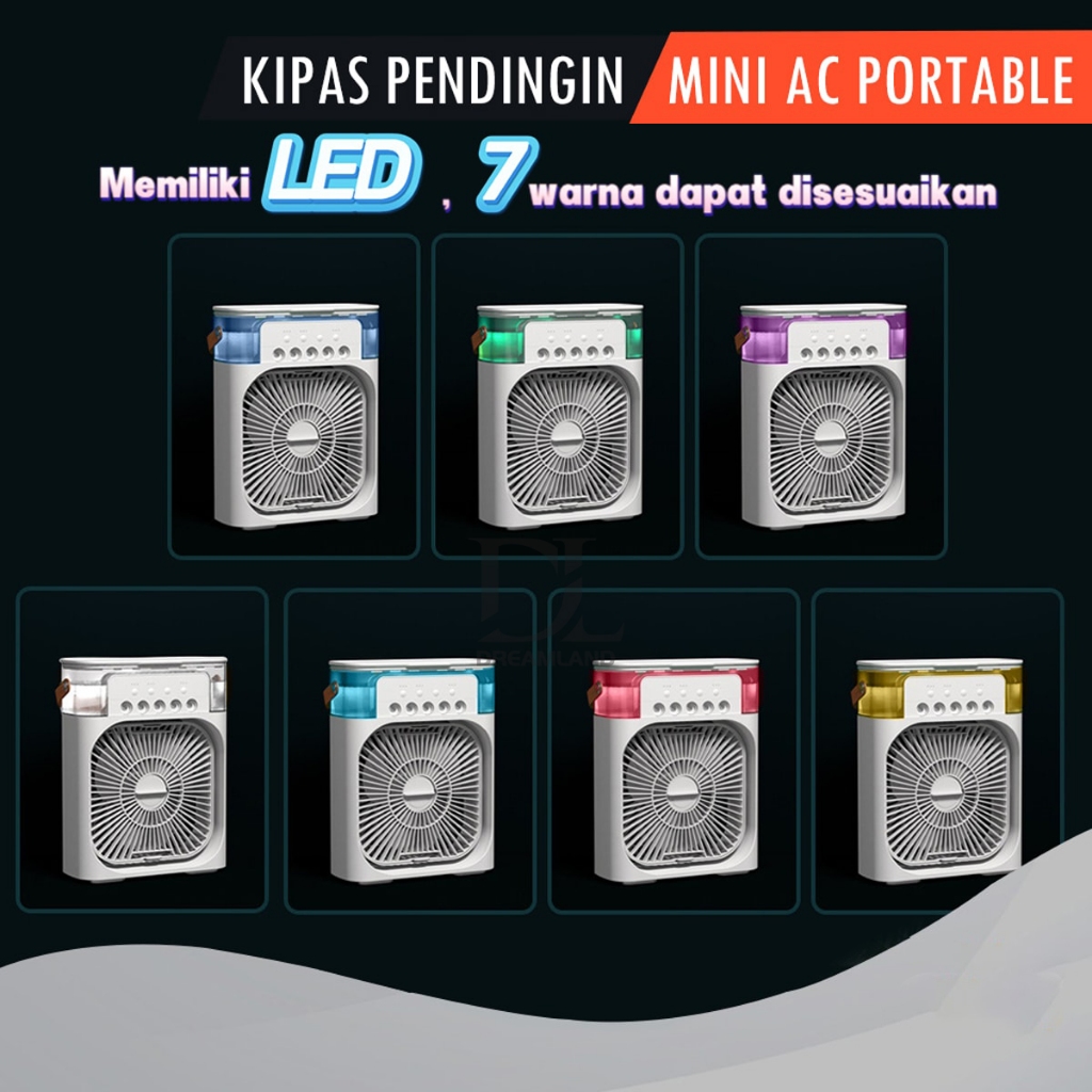 Kipas Pendingin Udara Portabel, Mini Ac Kipas Kabut Portable / Kipas Angin Ac Mini / Kipas Ac