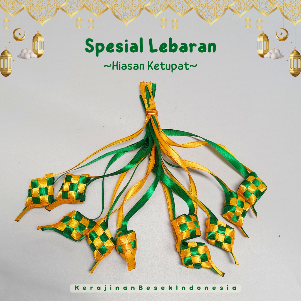 

KETUPAT ISI BUSA ANTI KEMPES PITA SATIN HIASAN BINGKISAN HAMPERS LEBARAN IDUL FITRI 2024 BISA BELI SATUAN / GROSIR