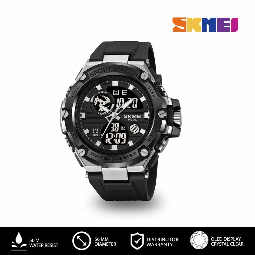 SKMEI 2119 Jam Tangan Dual Time Pria